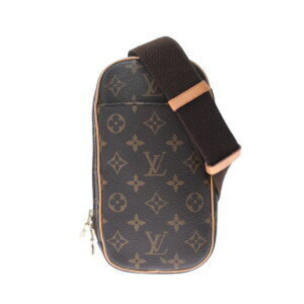 Louis Vuitton Monogram Pochette Gange Brown Canvas Body Bum Crossbody Belt Bag